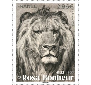画像1: フランス切手　2022年　ライオン　ローザ・ボヌール　1種