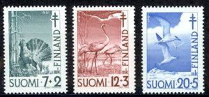 画像1: フィンランド切手　1951年　ヨーロッパオオライチョウ　寄付金付き　3種