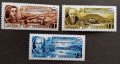 ロシア　旧ソ連切手 1991年　北アメリカにおける初期のロシア人入植地　3種