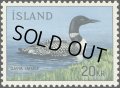 アイスランド切手　1967年　鳥　ハシグロアビ　1種