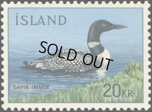 画像1: アイスランド切手　1967年　鳥　ハシグロアビ　1種