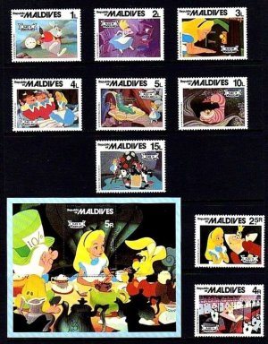 画像1: モルディブ切手　1980年　不思議の国のアリス　小型シート