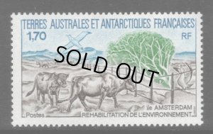 画像1: フランス領南極地域切手　1990年　鳥　牛　アムステルダム島 環境再生 1種