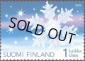 フィンランド切手 2008年 クリスマス　雪　1種