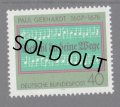 西ドイツ切手 1976年　ゲルハルト　楽譜　1種