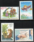 オランダ切手　1980年　児童書　こども　カエルの王様　4種