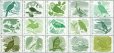画像1: マーシャル諸島切手　2015年　鳥　ホオアカトキ　フクロウ　15種 (1)