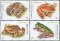 オーストラリア切手　2018年　カエル　4種