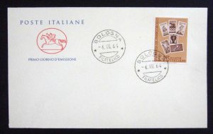 画像1: イタリア切手　1964年　切手の日　1種　FDC封筒【切手と記念印スタンプが付いた記念封筒】