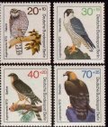 ドイツ　ベルリン切手 1973年　鳥　猛禽類　青少年福祉　4種