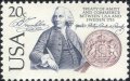 アメリカ切手 1983年　フランクリン　スウェーデン友好通商条約調印200年　1種