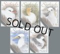 ノーフォーク島切手　2005年　ノーフォーク島の海鳥  オーストラリアシロカツオドリ　5種