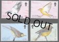 モントセラト切手　2003年　カリブ海の 鳥　キイロアメリカムシクイ 4種