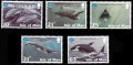 マン島切手 　1998年　国際海洋年 　ユネスコ　イルカ　5種