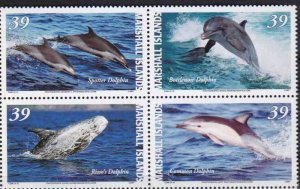 画像1: マーシャル諸島切手　2007年　マダライルカ　4種