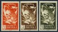 スペイン領ギニア切手　1951年　切手の日　ヒョウ　3種