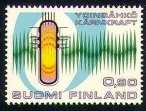 画像1: フィンランド切手　1977年　原子力エネルギーの利用　1種