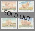 オーストラリア切手　1989年　羊　4種