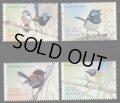 オーストラリア切手　2023年　鳥　ムナグロオアストラリアムシクイ  4種