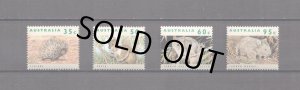 画像1: オーストラリア切手　1992年　動物　ハリモグラ　ヒメウォンバット　4種