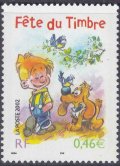 フランス切手　2002年　切手の日　1種