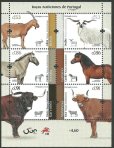画像2: ポルトガル切手　2020年　ポルトガル固有の品種　家畜　馬　ヤギ　6種 (2)
