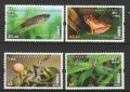 香港切手　2010年　生物学　カエル　4種