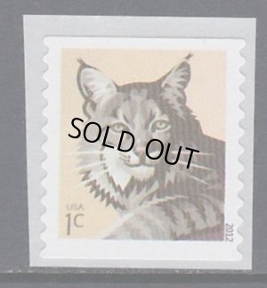 画像1: アメリカ切手 　2012年　ボブキャット　動物　1種
