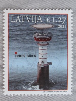 画像1: ラトビア切手　2021年　ラトビアの灯台　1種