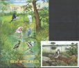 画像1: タンザニア切手　1999年　鳥　ホオジロチドリ　7種 (1)