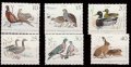 東ドイツ　DDR切手 1968年 ウサギ　鳥　6種