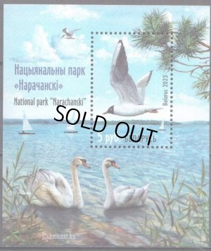 画像1: ベラルーシ切手　2023年　鳥　ベラルーシの野生生物保護区 小型シート