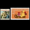 アメリカ切手  1981年  クリスマス　2種