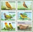 画像1: タンザニア切手　2006年　タンザニアの固有鳥　6種 (1)