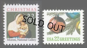 画像1: アメリカ切手  1987年　クリスマス　2種