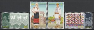 画像1: モルドバ切手　2006年　民族衣装　工芸品　4種