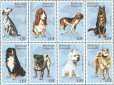 画像1: ガボン切手　1996年　中国国際切手展　犬　パグ　秋田犬　8種 (1)