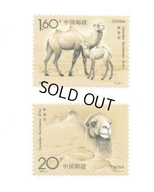 画像1: 中国切手　1993年　動物　野生のフタコブラクダ　2種