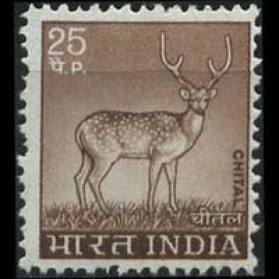 画像1: インド切手　1974年　アクシスジカ　動物　1種