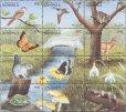 画像1: ドミニカ国切手　1999年　動植物　ノドジロシトド　鳥　12種 (1)
