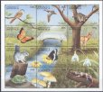 画像2: ドミニカ国切手　1999年　動植物　ノドジロシトド　鳥　12種 (2)