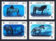 画像2: モンゴル切手　2000年　馬　ホログラフィック　WWF　4種 (2)