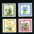 チュニジア切手　1987年　花　4種