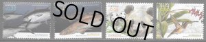 画像1: ポルトガル切手 2010年 国際生物多様性年　鳥　クロアゴユミハチドリ　4種