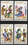 ソロモン諸島切手　1977年　クリスマス　4種