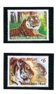 画像1: フィリピン切手　1997年　新年　トラ　2種 (1)