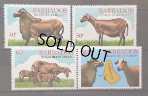 画像1: バルバドス切手   1982年　バルバドスの羊　動物　4種