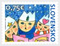 スロバキア切手　2022年　クリスマス　1種