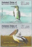 画像2: ミクロネシア切手　2009年　太平洋の鳥たち　アオアシカツオドリ　2種 (2)