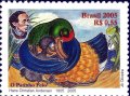 ブラジル切手　2005年　アンデルセン生誕 200 周年　みにくいアヒルの子　1種